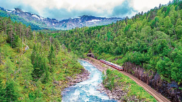 Anreisepaket Havila Voyages,Erlebnis Bergenbahn im Sommer