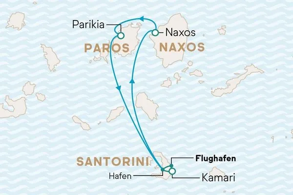 Blaue Magie - Inselhopping ab/bis Santorini