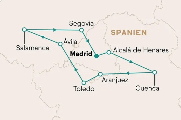 Durch Kastilien zu den Kronjuwelen Spaniens