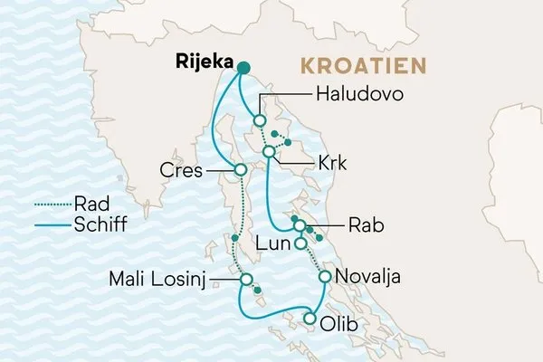 E-Bike & Radkreuzfahrt in der Kvarner Bucht