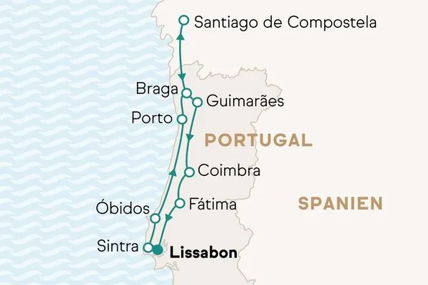 Kulturjuwelen entlang des portugiesischen Jakobswegs