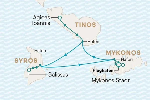 Kykladenzauber - Inselhopping ab/bis Mykonos