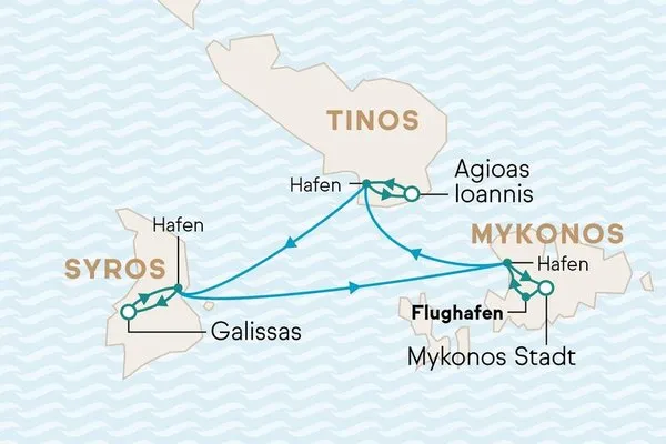 Kykladenzauber - Inselhopping ab/bis Mykonos