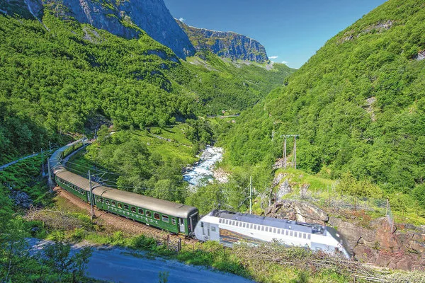 Reisevariante Mit Postschiff und Bahn durch Norwegen,Mit Postschiff und Bahn durch Norwegen - südgehend