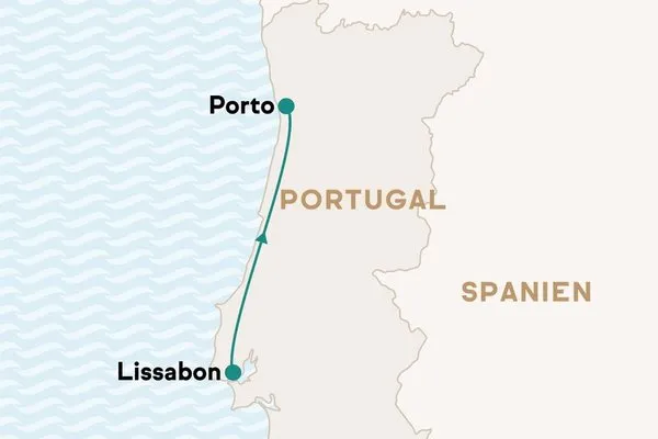 Städtekombination Lissabon und Porto mit dem Zug