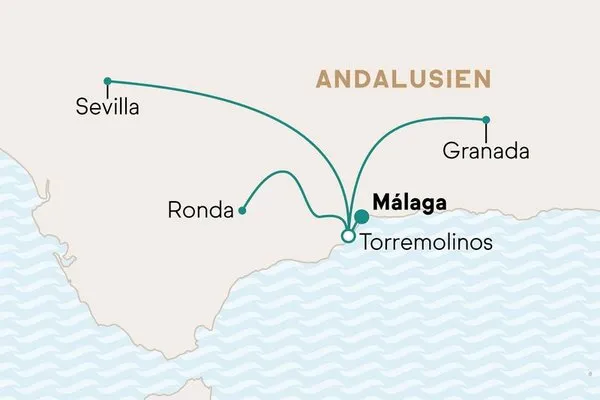 Standortreise Andalusien: Von der Costa del Sol nach Sevilla, Granada und Ronda