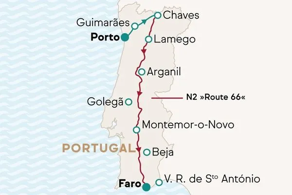 Traumhafte Landschaften entlang Portugals »Route 66«