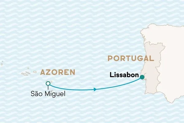 Unter Segeln von São Miguel nach Lissabon - Luxus an Bord der SEA CLOUD SPIRIT
