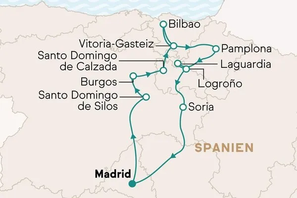 Von Madrid nach Nordspanien: Stolze Städte, feine Weine