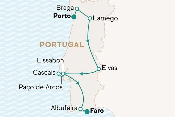 Von Nordportugal an die Algarve in Boutique-Hotels